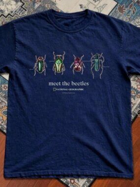 National Geographic Meet The Beetles Graphic Navy T-shirt